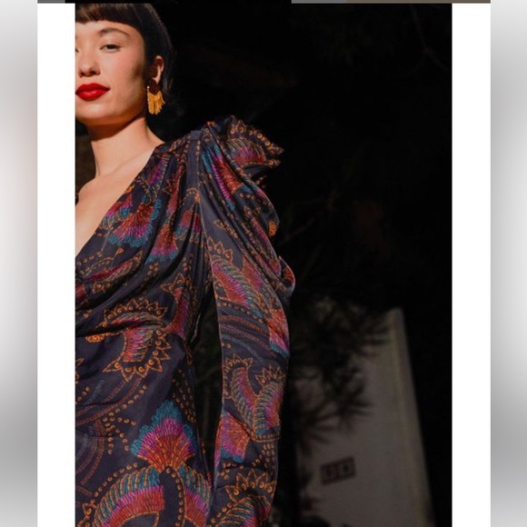 ✨SALE✨ FARM Rio Toucans Long Sleeve Wrap Dress ✨SALE✨ - Picture 3 of 17